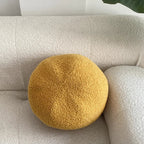 Nordic Bouclé Abstract Cushion – Minimalist Plush Pillow | Vinantica