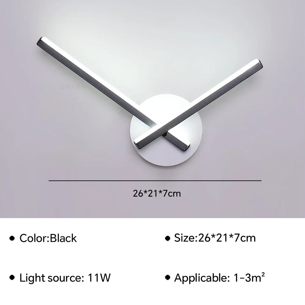 Modern LED Wall Lamp Bedside Sconce - Home Decor Lighting Fixture for Living Room, Bedroom, Hotel