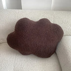 Nordic Bouclé Abstract Cushion – Minimalist Plush Pillow | Vinantica