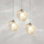 Nordic Glass Pendant Chandelier – Contemporary LED Light Fixture for Dining Table, Bar, and Entryway