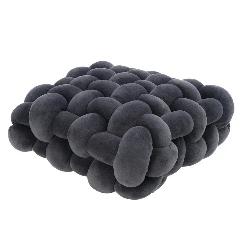 Chunky Woven Knot Cushion | Vinantica