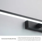 Modern LED Wall Light for Bathroom – 3-Color Adjustable Light Aluminum LED Mirror Lamp for Makeup and Bathing