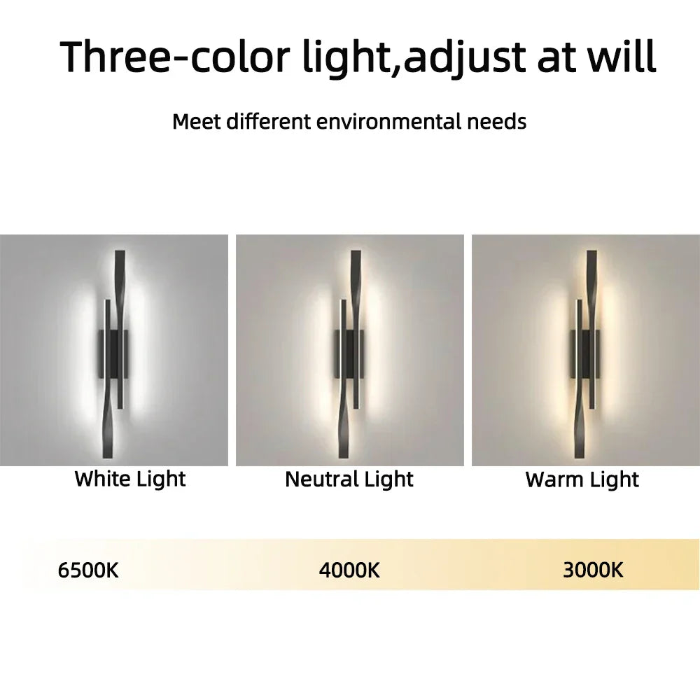 Modern LED Long Strip Wall Lamp – Luxury Creative Bedside & Living Room Light, Simple Nordic Design for Bedroom, TV Wall, and Interior Decoration