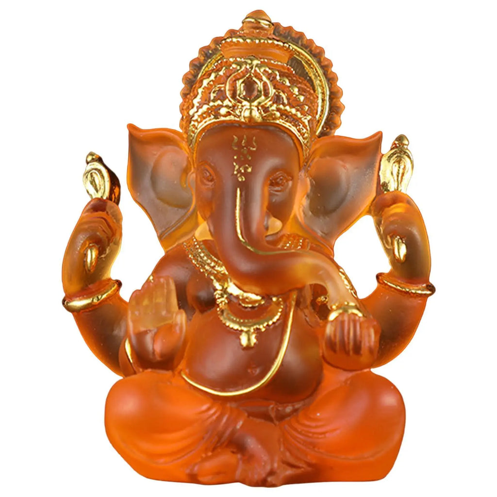 Rare colored semi-transparent Ganesh statues for luck in your home