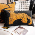 Luxury Embroidered Decorative Cushion with Horse Print for Sofa and Living Room