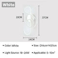 Modern LED Wall Lamp - Musical Note Wall Sconce for Bedroom, Living Room, and Study, Touch On/Off, Up & Down Light Direction, Indoor Home Decor