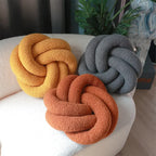 Nordic Cotton Boucle Knot Pillow | Vinantica