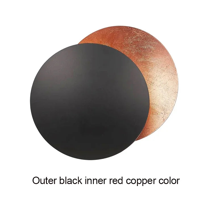 Modern Eclipse Wall Lamp – Round LED Wall Light for Bedroom, Aisle, Corridor, and Living Room