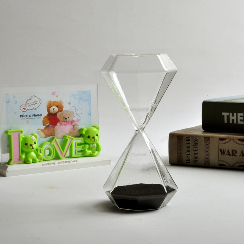 5–60 Minute diamond hourglass, hourglass, hourglass, children's gift, hourglass, home decoration, available in multiple color options