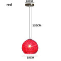 Modern Colorful Round Pendant Light – E27 LED Hanging Lamp for Bedroom, Living Room, Cafe, and Restaurant