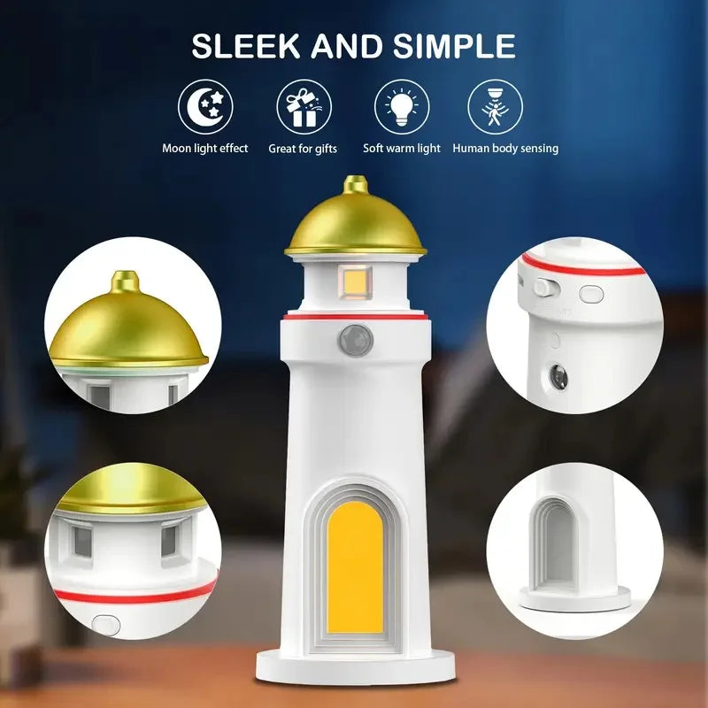 Moon Harbor Lighthouse Night Lamp