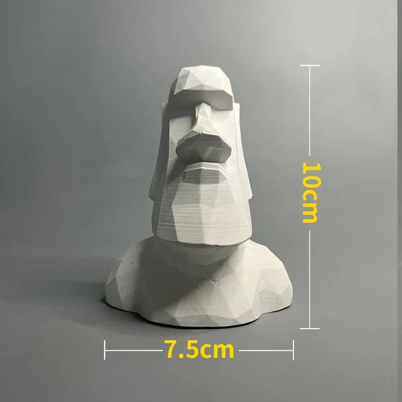 Nordic INS Style Character Plaster Statue DIY Painted Sketch Photography Props Table Decorations Home Art Plaster Decoration