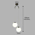 Modern Glass LED Pendant Light – Nordic Style Hanging Lamp for Living Room, Bedroom, Restaurant, and Bar, 220V AC, Indoor Lighting Fixture
