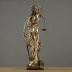 ERMAKOVA European antique bronze Greek goddess of justice statue Fair Angels resin sculpture ornaments desktop home decoration gift