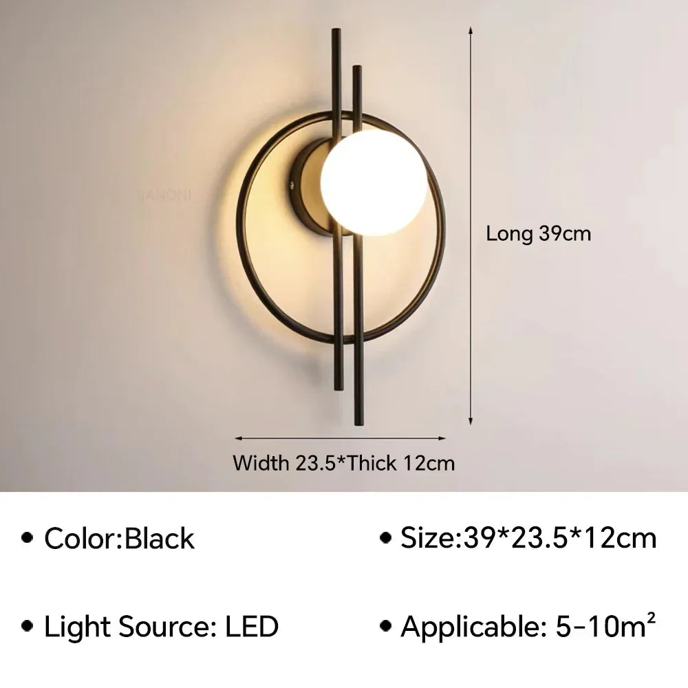 Modern LED Wall Sconce – Up & Down Lighting Fixture for Living Room, Bedroom, and Home Decor