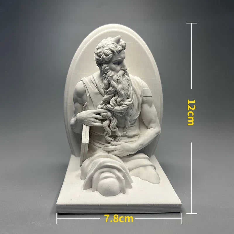 Nordic INS Style Character Plaster Statue DIY Painted Sketch Photography Props Table Decorations Home Art Plaster Decoration