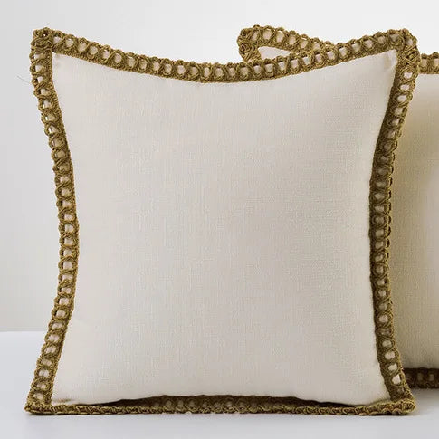 Colorful pillowcases in French style
