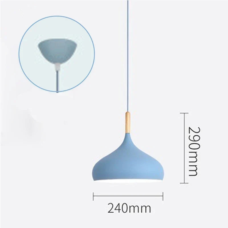 LED Iron Chandelier Pendant Lamp - Vintage Hanging Light