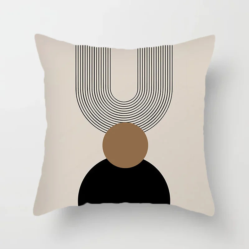 Modern Art Abstract Pattern Decorative Cushion Covers Creative Line Sofa Chair Pillowcases Throw Pillow Case Home Office Decor | Vinantica