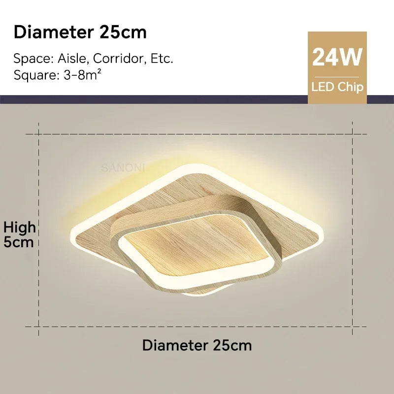 Modern LED Aisle Ceiling Light Chandelier - Indoor Lighting Fixture for Corridor, Stairs, Foyer, Balcony, Bedroom, Bathroom