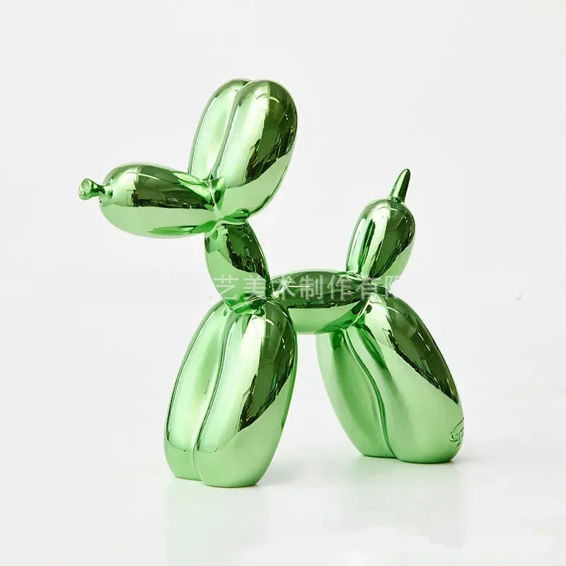 Nordic Balloon Dog Sculpture Resin Animal Ornament Art Sculptures and Figures Craft Home Decoration Room Desktop Accessories