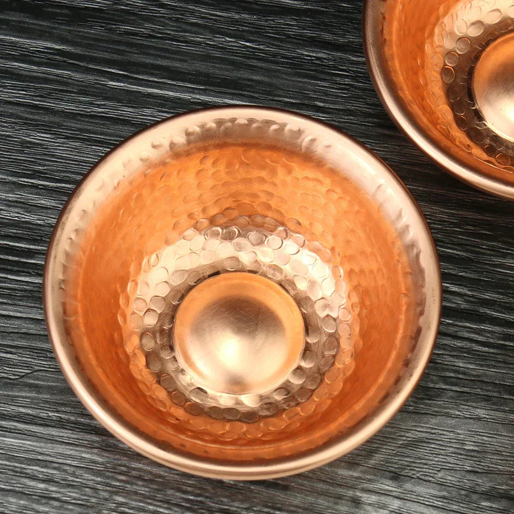 Nepalese pure copper water preparation bowl handmade hammer pattern holy water bowl for Buddha Buddhism accessories
