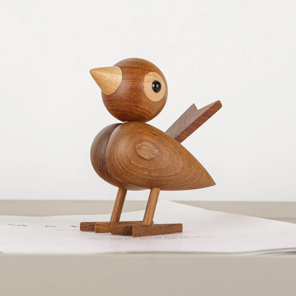 A little bird told me, Nordic wooden ornament