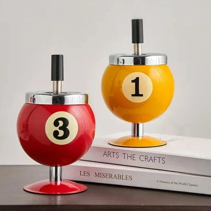 Metal Billiard Ashtray