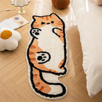 Playful Cat Area Irregular Rug