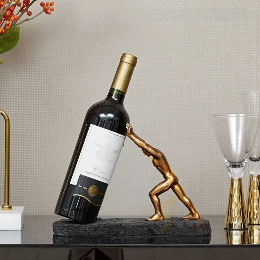 Wine Bottle Holder - VinoLux - Premium Design - Luxurious Eye-Catcher