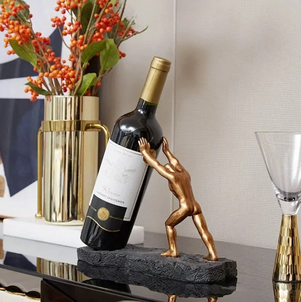 Wine Bottle Holder - VinoLux - Premium Design - Luxurious Eye-Catcher