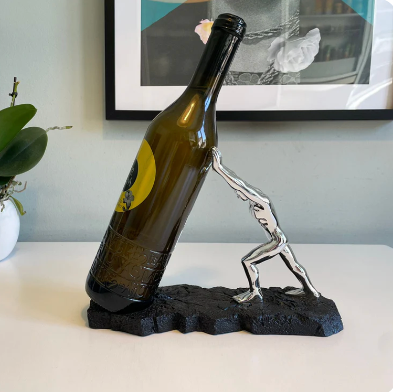 Wine Bottle Holder - VinoLux - Premium Design - Luxurious Eye-Catcher