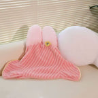 Rabbit Throw Pillow – Cute Bunny Shaped Cushion | Vinantica