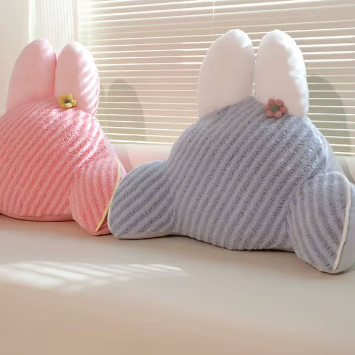 Rabbit Throw Pillow – Cute Bunny Shaped Cushion | Vinantica