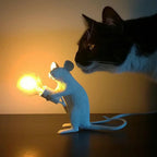 Modern USB Mouse Lamp LED Night Light – Creative Animal Shape Bedside Table Lamp for Home Decor, Bedroom, and Desktop Lighting
