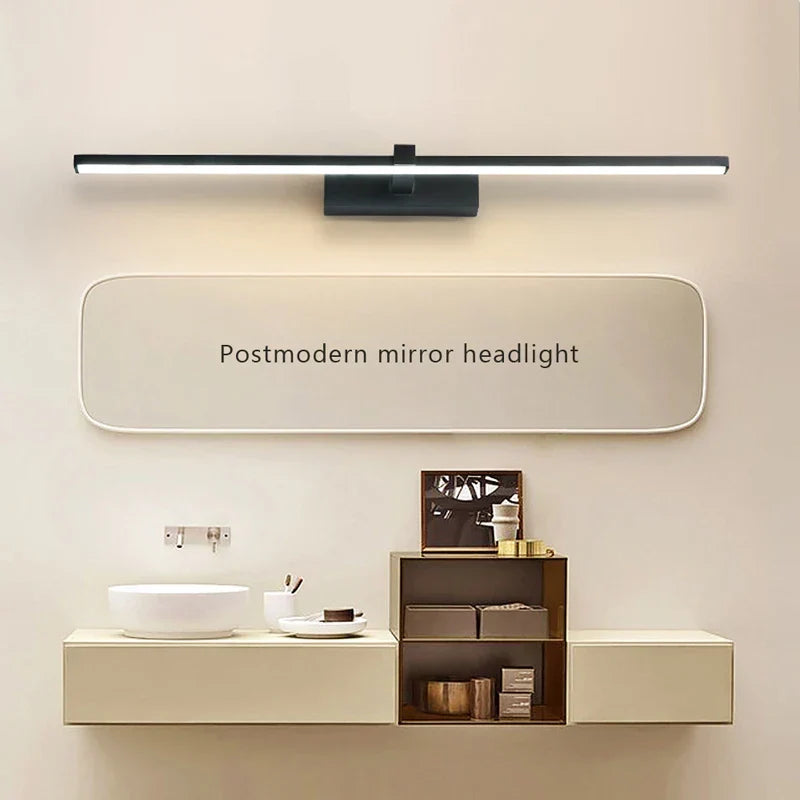 Modern LED Wall Light for Bathroom – 3-Color Adjustable Light Aluminum LED Mirror Lamp for Makeup and Bathing