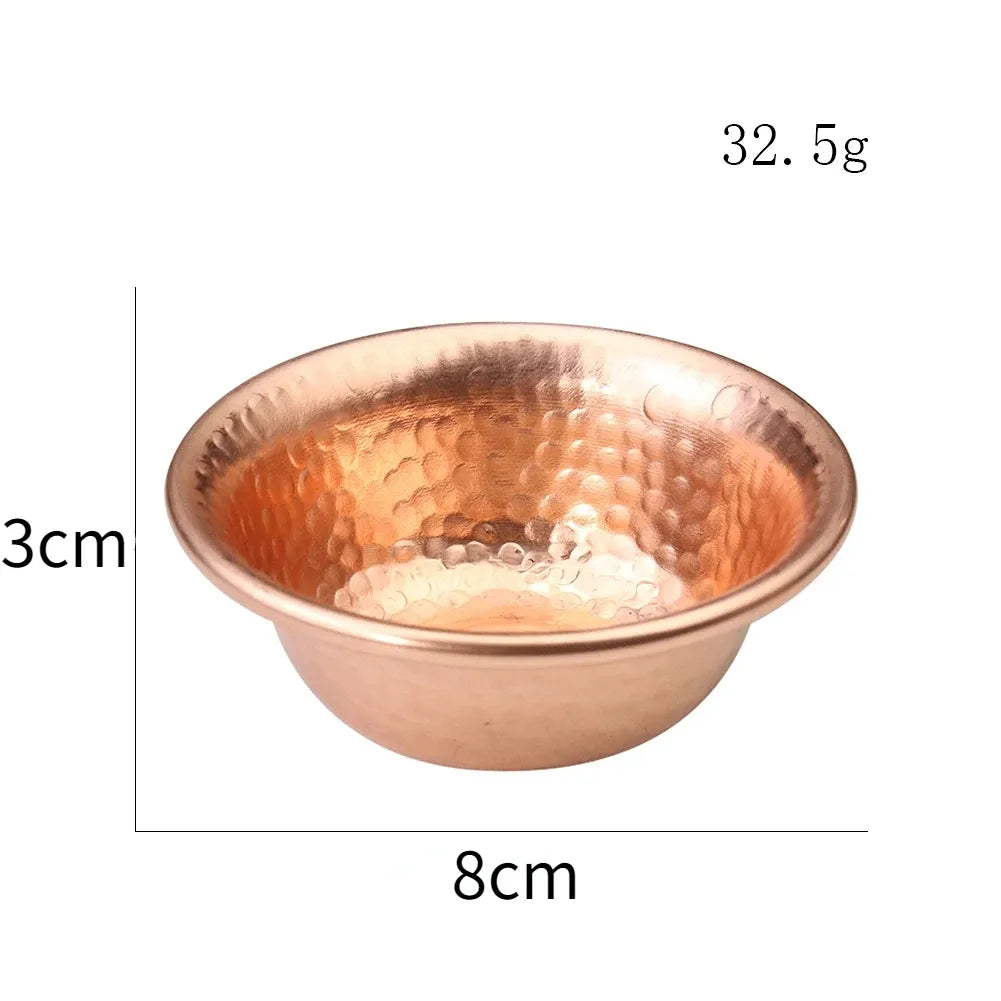 Nepalese pure copper water preparation bowl handmade hammer pattern holy water bowl for Buddha Buddhism accessories