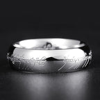 Light ring with Elbenschrift – Gold or Silver, glow in the dark