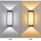 Modern Waterproof LED Outdoor Wall Lamp – Crystal Wall Sconce for Garden, Patio, and Doorway Lighting
