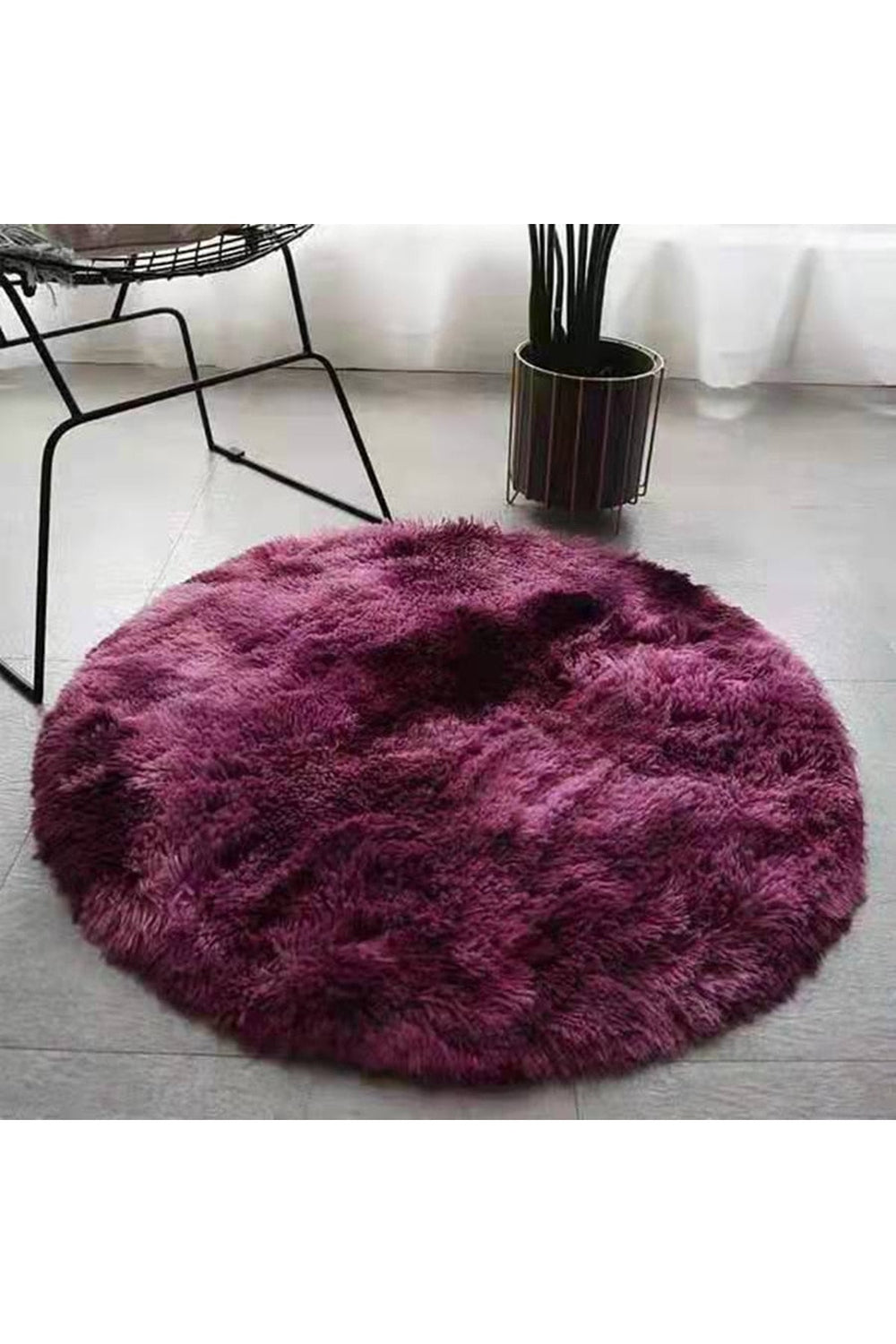 Fluffy Round Rug