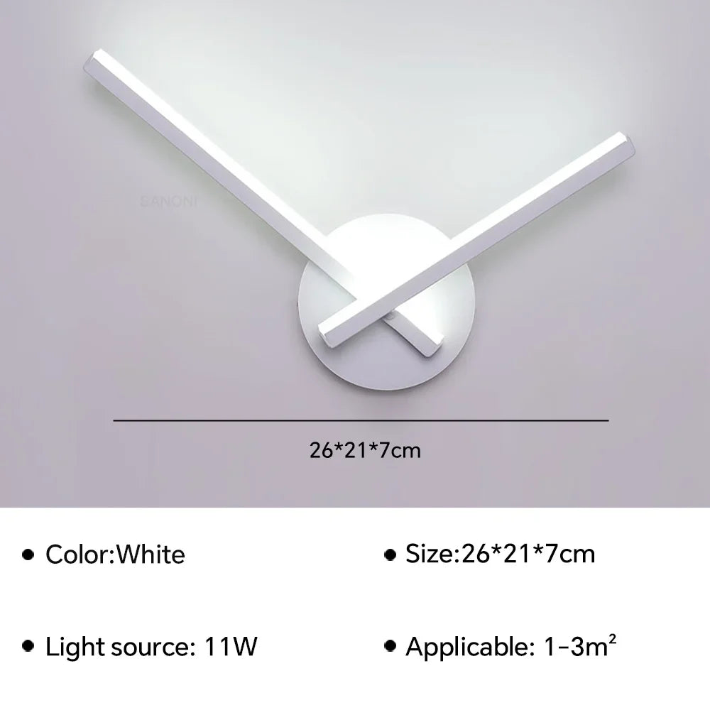 Modern LED Wall Lamp Bedside Sconce - Home Decor Lighting Fixture for Living Room, Bedroom, Hotel