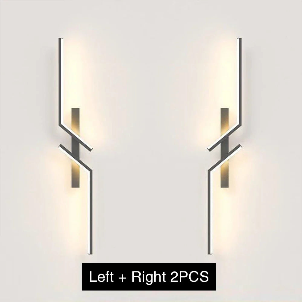 Modern Dimmable LED Wall Light – Remote-Control Minimalist Wall Sconce for Bedroom, Living Room, and TV Background