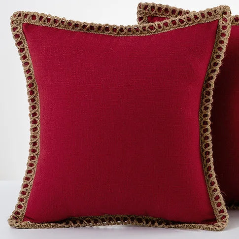 Colorful pillowcases in French style