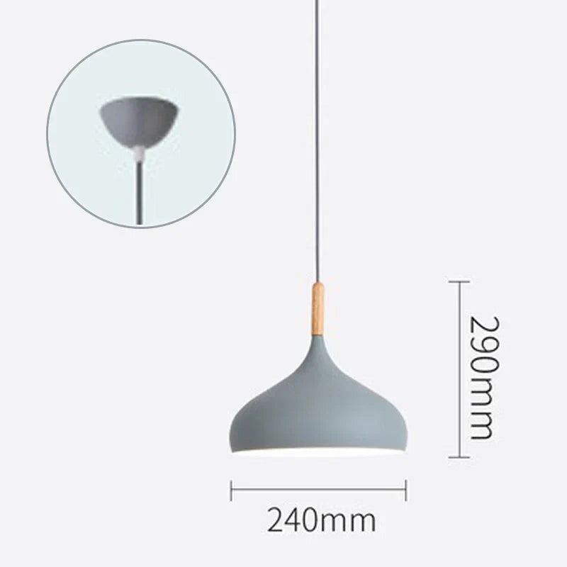 LED Iron Chandelier Pendant Lamp - Vintage Hanging Light