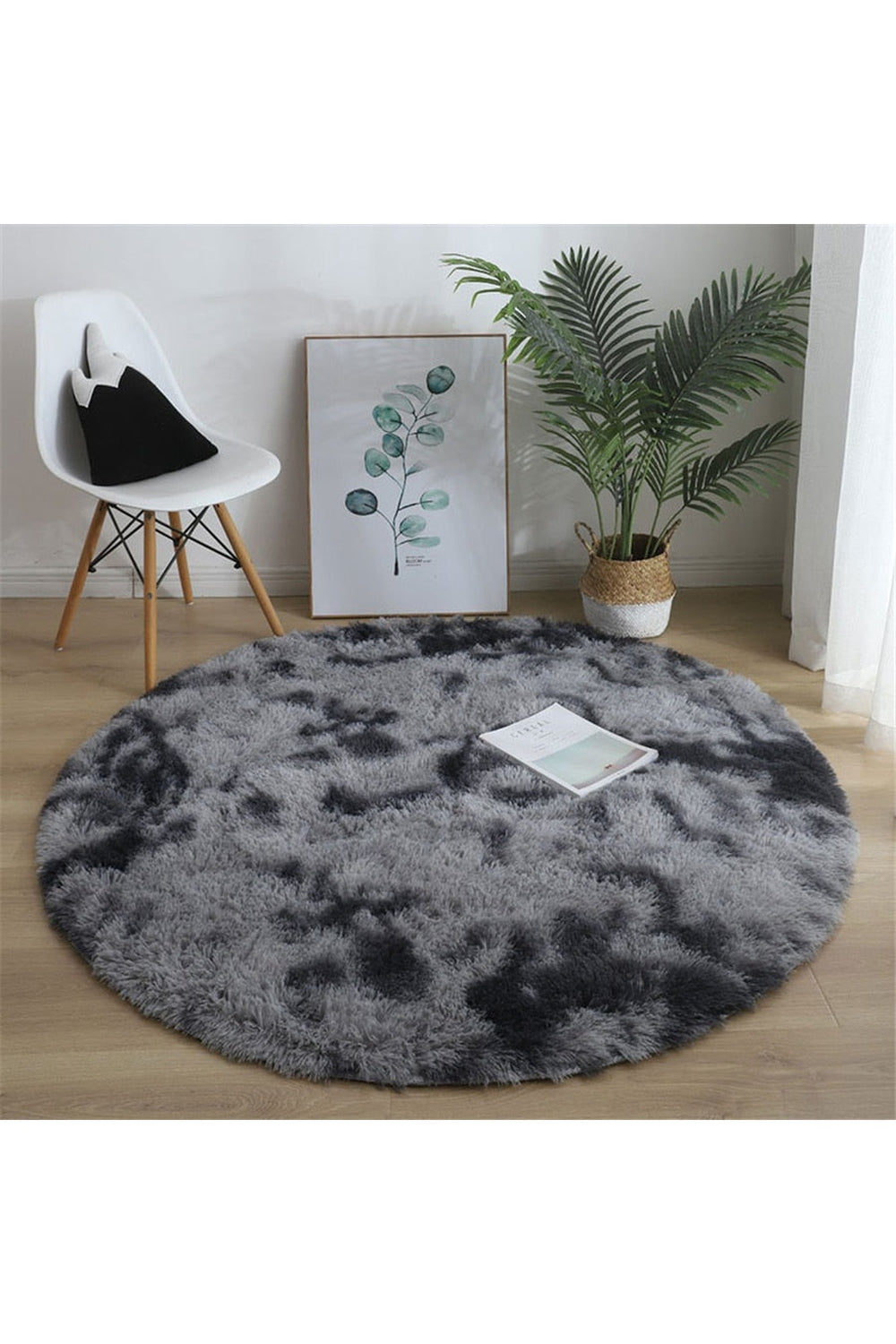 Fluffy Round Rug