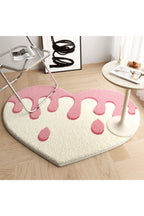 Peach heart rug