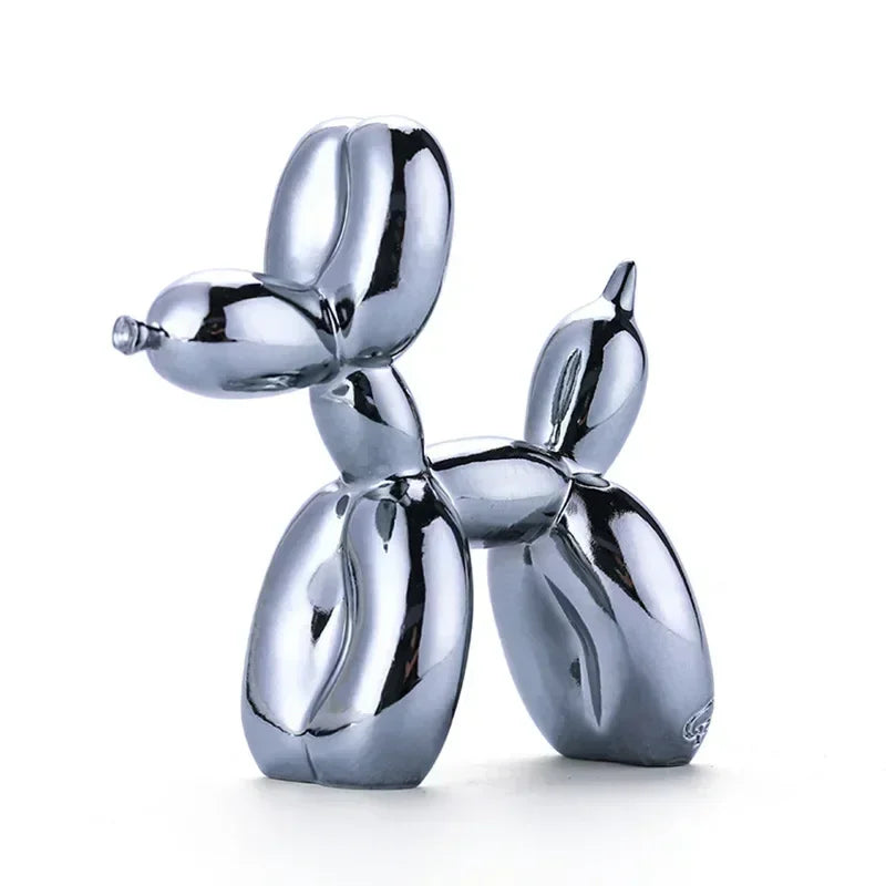 Nordic Balloon Dog Sculpture Resin Animal Ornament Art Sculptures and Figures Craft Home Decoration Room Desktop Accessories
