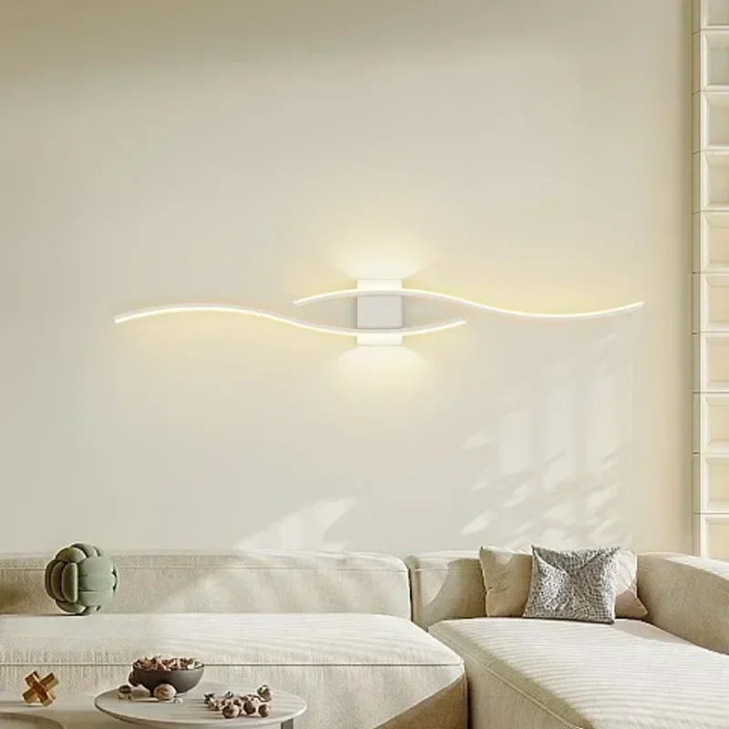 Modern LED Wall Lamp – Dimmable Up & Down Wall Sconce for Bedroom, Living Room, and Indoor Spaces