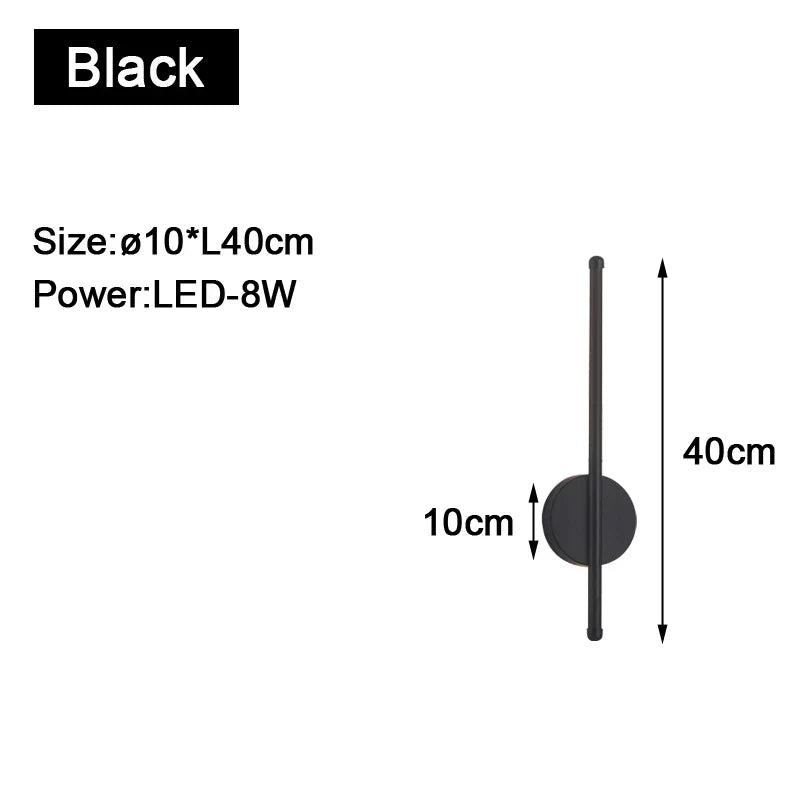 Gold Black Indoor LED Wall Lights: Stylish Illumination for Your Space