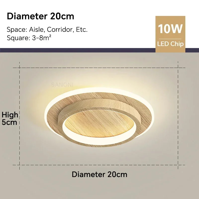 Modern LED Aisle Ceiling Light Chandelier - Indoor Lighting Fixture for Corridor, Stairs, Foyer, Balcony, Bedroom, Bathroom